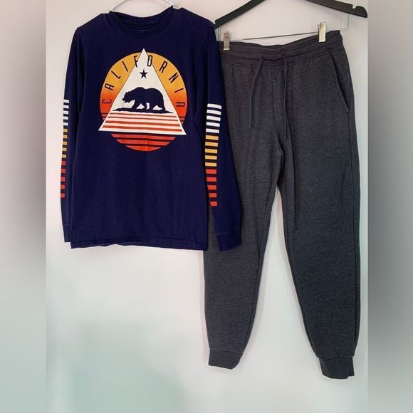 Men’s lot set bundle of 2 urban pipeline shirt tech gear fleece pants Sz S 5709 - Picture 1 of 10